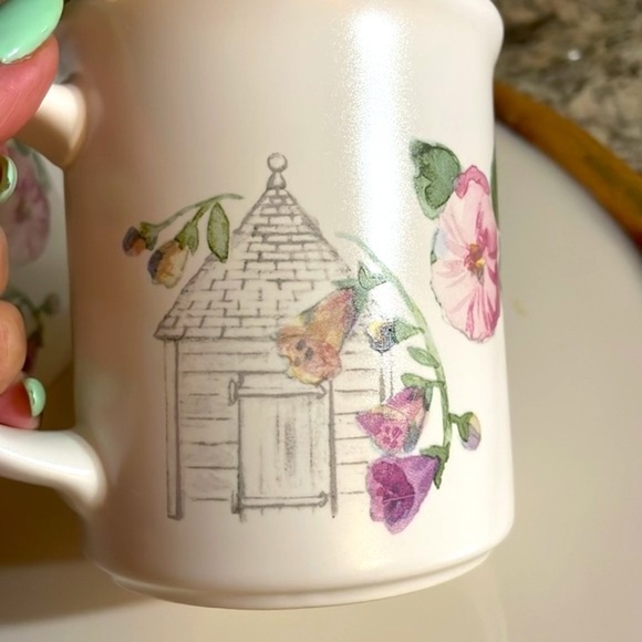 Pfaltzgraff CAPE MAY set of 2 coffee MUGS discontinued rare STONEWARE 289 - Picture 3 of 9